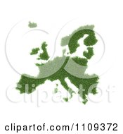 Poster, Art Print Of 3d European Grass Map