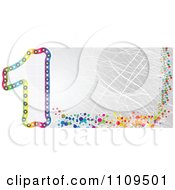 Poster, Art Print Of Colorful Number 1 Banner With Scratches