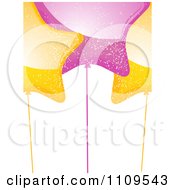 Poster, Art Print Of Sparkly Yellow And Pink Star Shaped Party Balloons