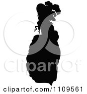 Poster, Art Print Of Silhouetted Woman Posing In A Fancy Hat