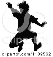 Poster, Art Print Of Silhouetted Boy Jumping