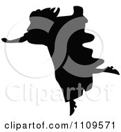 Poster, Art Print Of Silhouetted Woman Running