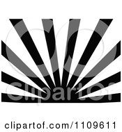 Poster, Art Print Of Black And White Sun And Rays Background 1