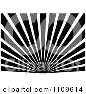 Poster, Art Print Of Black And White Sun And Rays Background 4