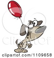 Poster, Art Print Of Dog Carrying A Birthday Balloon
