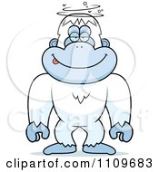 Clipart Drunk Or Dumb Yeti Abominable Snowman Monkey Royalty Free Vector Illustration by Cory Thoman
