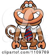 Proboscis Monkey Wearing A Tie