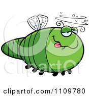 Clipart Drunk Dragonfly Royalty Free Vector Illustration