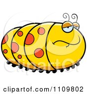 Clipart Depressed Caterpillar Royalty Free Vector Illustration by Cory Thoman