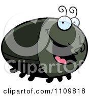 Clipart Happy Beetle Royalty Free Vector Illustration by Cory Thoman