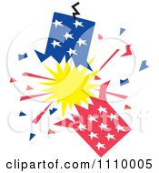 Poster, Art Print Of Patriotic American Fourth Of July Firecracker