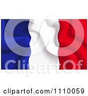 Clipart Crumpled French Flag Royalty Free Vector Illustration