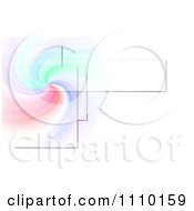 Poster, Art Print Of Colorful Swirl With Rectangles On White