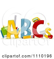 Alphabet School Items With Abcs