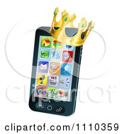 3d Cell Phone With A Crown