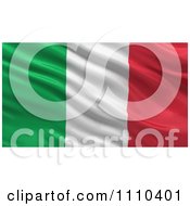 3d Waving Flag Of Italy Rippling And Waving