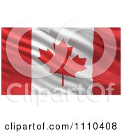 Poster, Art Print Of 3d Waving Flag Of Canada Rippling And Waving
