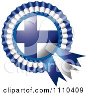 Shiny Finland Flag Rosette Bowknots Medal Award