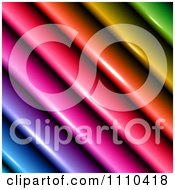 Poster, Art Print Of 3d Diagonal Rainbow Lines