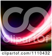 Clipart Neon Rainbow Swoosh Background Royalty Free CGI Illustration
