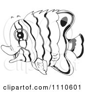 Poster, Art Print Of Black And White Salt Water Marine Fish 3