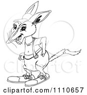 Clipart Black And White Aussie Bilby Royalty Free Illustration