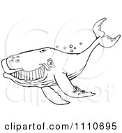 Clipart Black And White Whale Royalty Free Illustration