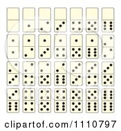 Clipart Dominoes Game Tiles Royalty Free Vector Illustration