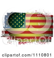 Poster, Art Print Of Grungy Painted American Flag