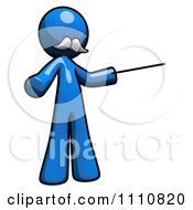 Poster, Art Print Of Tutorials Blue Guy Pointing