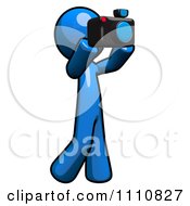 Poster, Art Print Of Blue Guy Taking Pictures