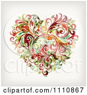 Poster, Art Print Of Floral Vine Heart