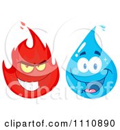 Poster, Art Print Of Water Drop And Fire