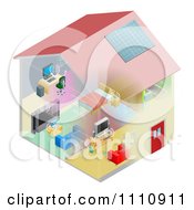 Poster, Art Print Of Networking And Wireless Items In A House