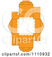 Clipart Orange Cake Box Cutout Royalty Free Vector Illustration