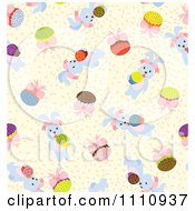 Poster, Art Print Of Seamless Pattern Background Of Easter Bunnies