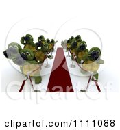 Poster, Art Print Of 3d Paparazzi Tortoises Snapping Photos Along The Red Carpet