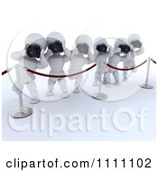 Clipart 3d Paparazzi White Characters Taking Photos Along The Red Carpet Royalty Free CGI Illustration by KJ Pargeter