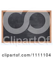 Poster, Art Print Of 3d Black Chalk Board With Copyspace
