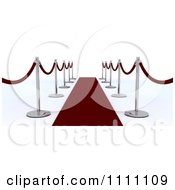 Clipart 3d Velvet Ropes Along A Red Carpet Royalty Free CGI Illustration by KJ Pargeter