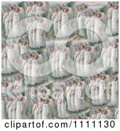 Clipart Collage Pattern Of Victorian Angels Royalty Free Illustration by Prawny Vintage