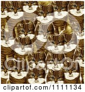 Collage Pattern Of Victorian Cats