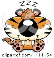 Poster, Art Print Of Cute Sleeping Tiger Cub