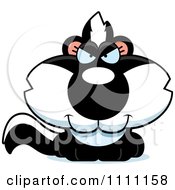 Clipart Cute Sly Baby Skunk Royalty Free Vector Illustration