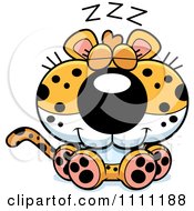 Poster, Art Print Of Cute Sleeping Leopard Cub