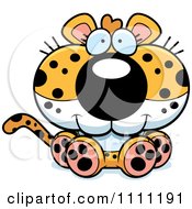 Poster, Art Print Of Cute Sitting Leopard Cub