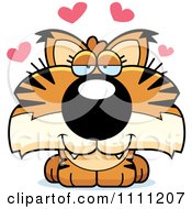 Clipart Cute Amorous Bobcat Cub Royalty Free Vector Illustration by Cory Thoman
