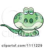 Cute Depressed Gecko Lizard