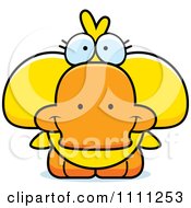 Clipart Cute Duck Royalty Free Vector Illustration