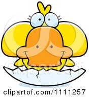 Clipart Cute Duck Hatching Royalty Free Vector Illustration